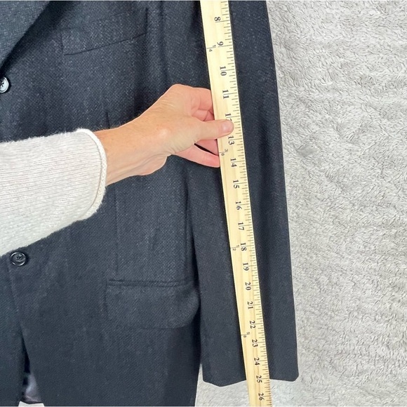 CORNELIANI Made In Italy Wool Cashmere Herringbone Blazer 42R - Picture 14 of 16
